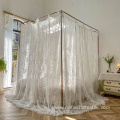 Lace floor standing mosquito net